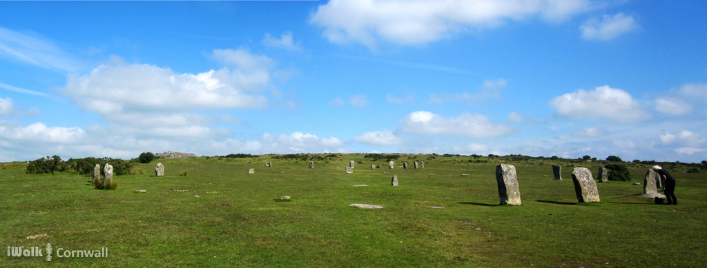 Hurlers Stone Circles walk, Cornwall 