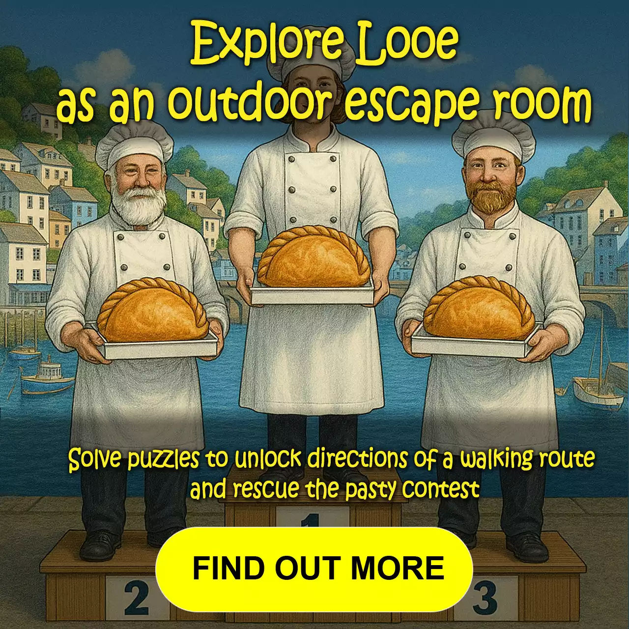 Explore Looe as an outdoor escape room. Find out more...