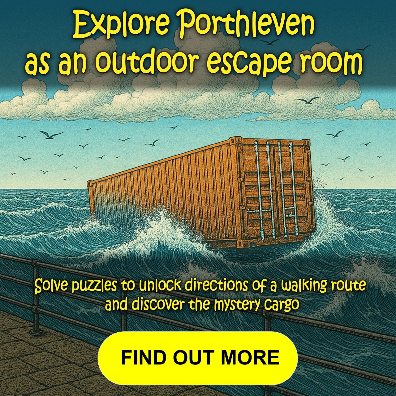 Explore Porthleven as an outdoor escape room. Find out more...