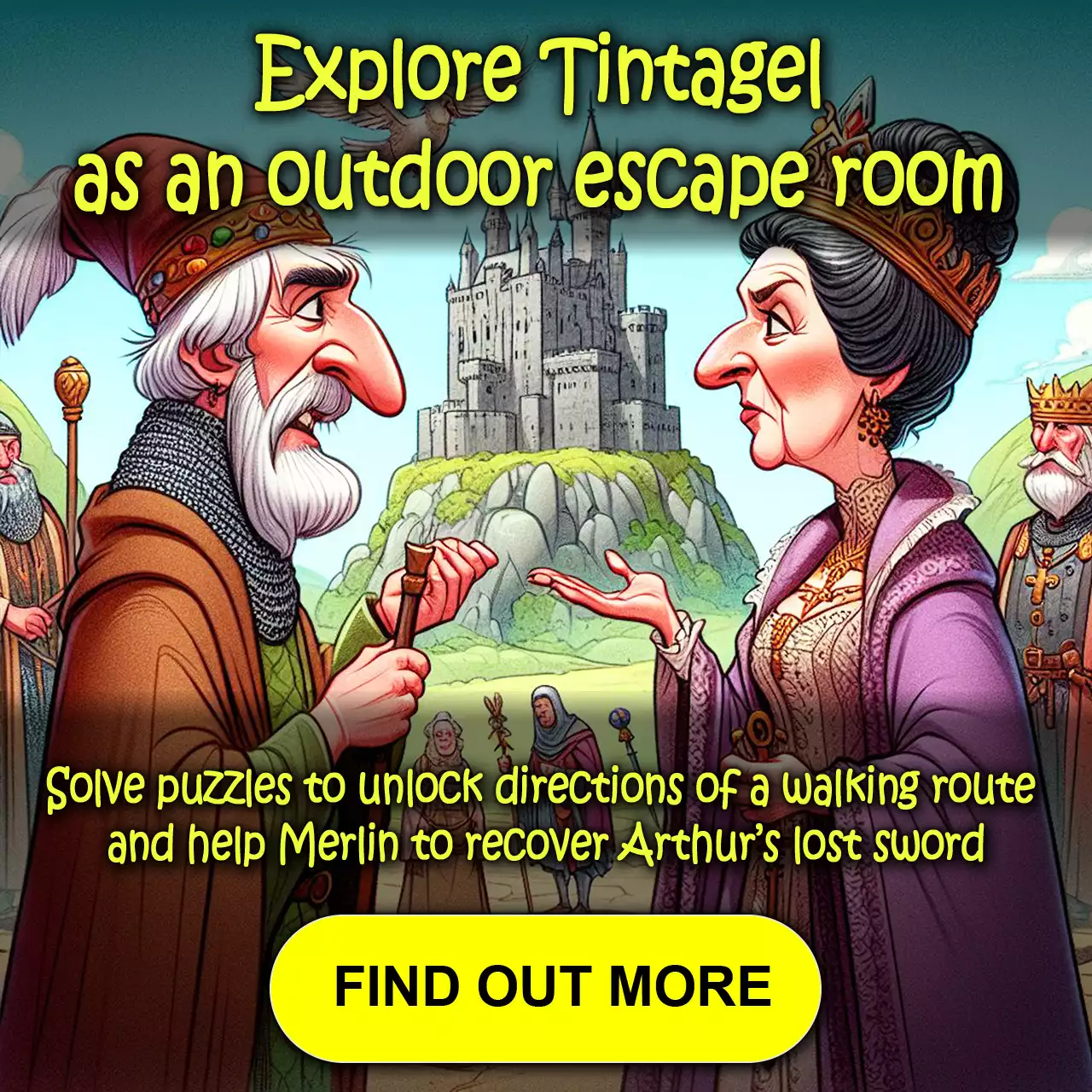 Explore Tintagel as an outdoor escape room. Find out more...